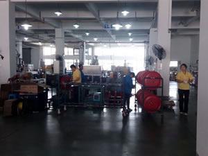 Fire hose reel assembly workshop