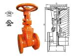 UL FM Flanged-End Gate Valve