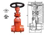 UL FM Grooved-End Gate Valve